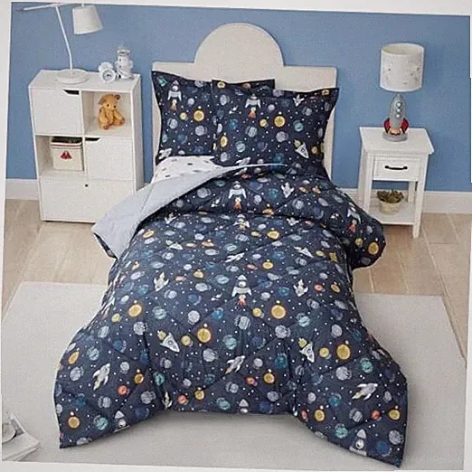 Bedding Sets for Boys, 2 Pieces Kids Comforter Sets, Super Soft Twin Space