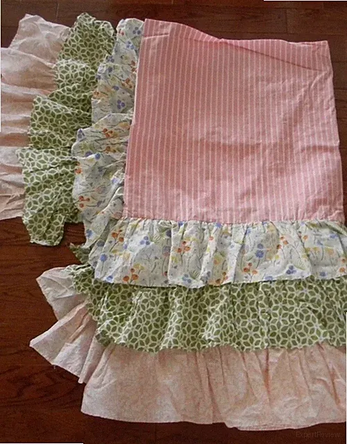 Matilda Jane Adventure Begins Rows Of Ruffles Girl's Twin Bedskirt 100% Cotton
