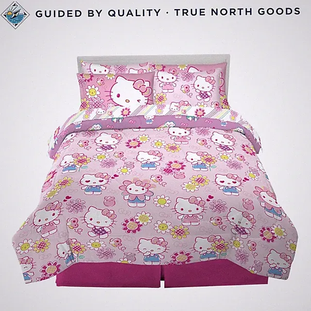 Super Soft Microfiber Bedding Set for Kids, 7 Piece Queen Size Linen Collection