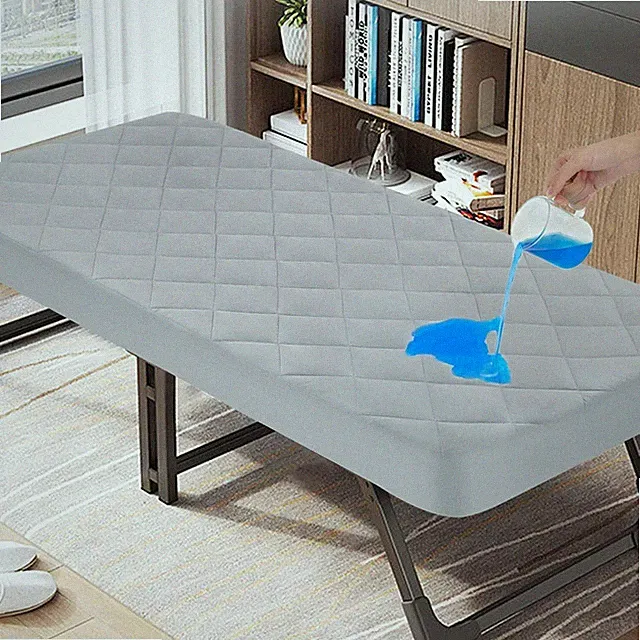 Waterproof Cot Mattress Pad Quilted Fitted Protector for Narrow Twin Bed 30"x75"